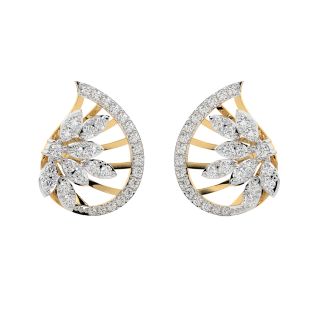 Mila Round Diamond Stud Earrings